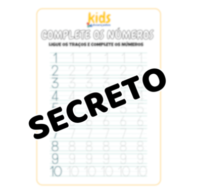 Complete as Letras e Números